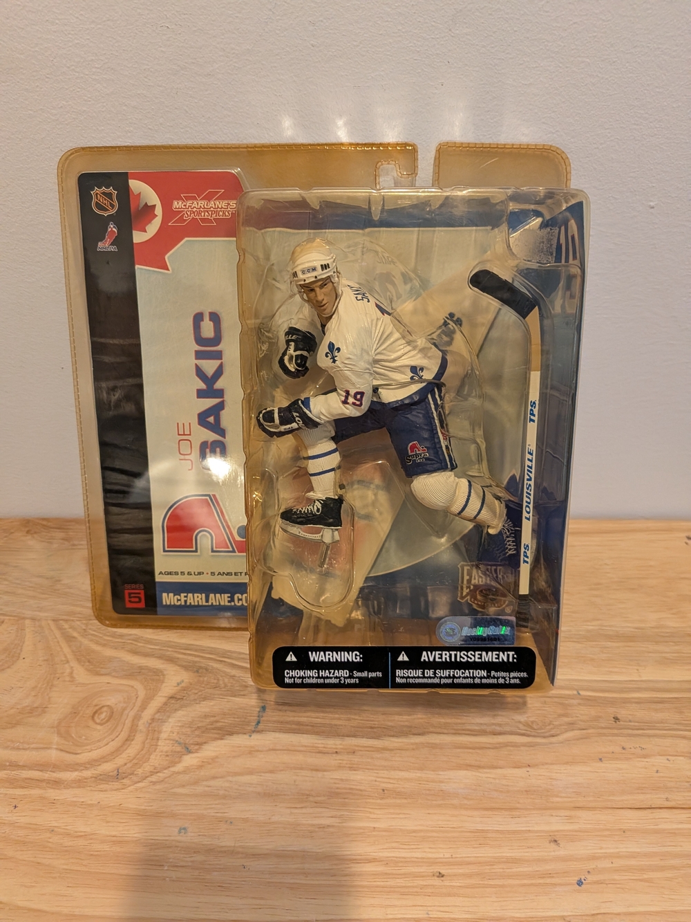 McFarlane White Joe Sakic Hockey Figure - Home Accent